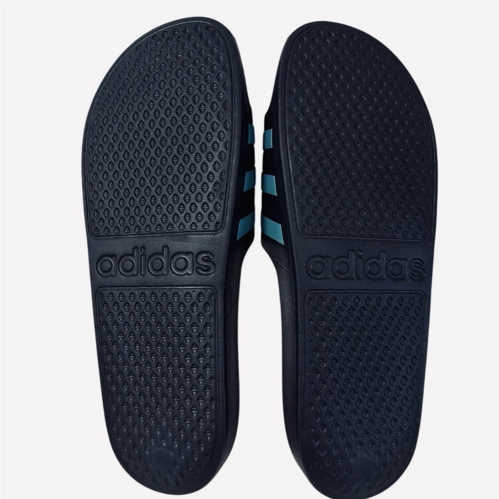 Adidas Adilette Aqua EG1757 Ink/Cyan Sandals Slides Unisex Men’s Size 12/Wmn 13